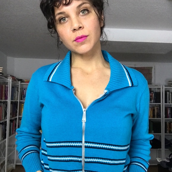 Vintage Sweaters - Vintage Zip-Up Sweater Top